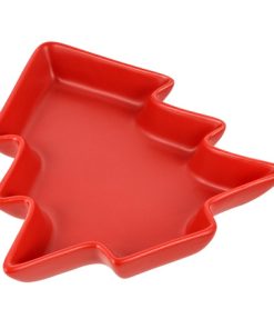 Alternative view of Ciotolina albero Natale rossa porcellana