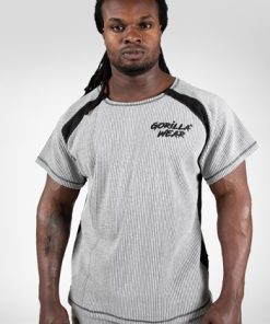 GORILLA WEAR Augustine Old School Workout Top – Gray